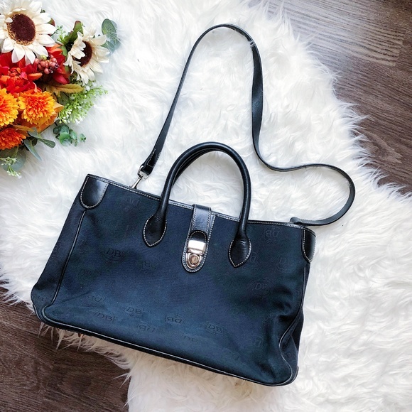 Dooney & Bourke Handbags - DOONEY & BOURKE CANVAS LEATHER MONOGRAM PURSE